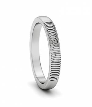 Кольцо с отпечатком пальца (Мод.122)